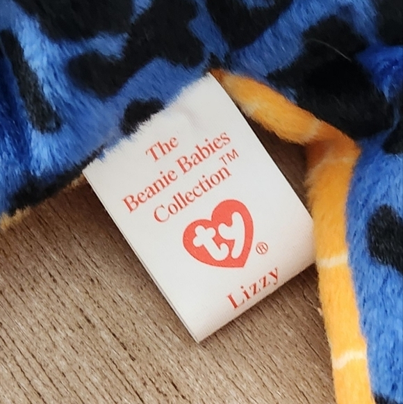 🦎 Ty Beanie Baby “Lizzy” the Lizard – 1995 Vintage Collectible, Excellent Condi - Picture 10 of 16